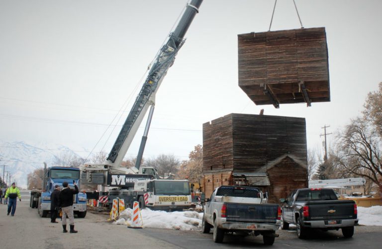 Historic grain elevator in Hyrum is on the move Cache Valley Daily