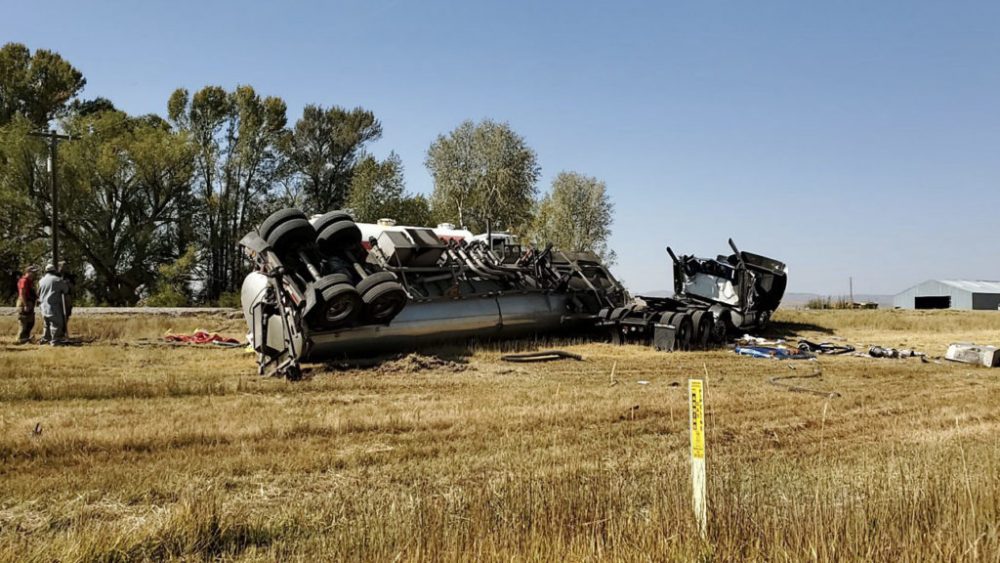 Tanker Crash Spills 6000 Gallons Of Fuel South Of Bear Lake – Cache 