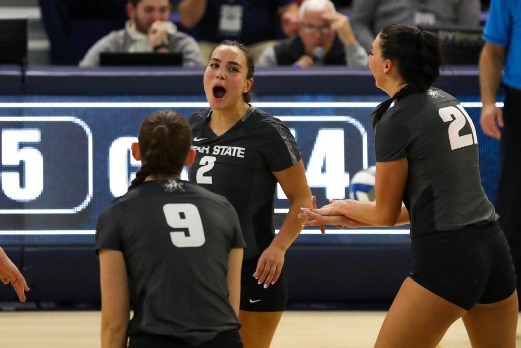 Utah State volleyball defeats Colorado State, 3-1, for first win versus ...