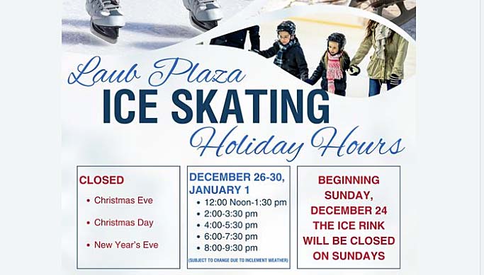 Holiday hours announced for Laub Plaza ice rink in downtown Logan ...