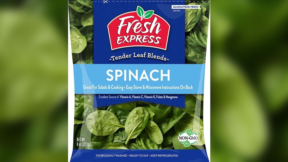 Fresh spinach recalled across 7 states due to listeria concerns KVNU