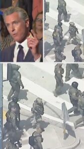 Video Federal agents spotted near Gov. Newsom event in Los Angeles