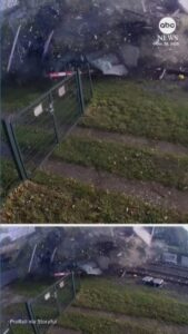 WATCH:  Train plows into truck caught on tracks in the Netherlands