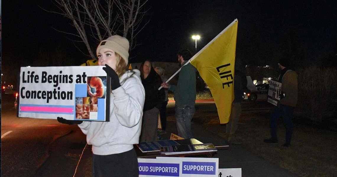 Turning Point protest against Planned Parenthood goes largely unnoticed at Chocolate Fest - KVNU - News for Northern Utah and Southern Idaho