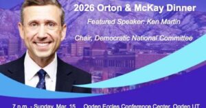 Democratic National Chair Ken Martin to address 2026 Orton & McKay Dinner in Ogden