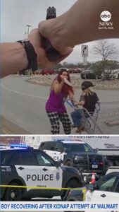 Video Woman fatally shot by officers after slashing boy outside Walmart: Police