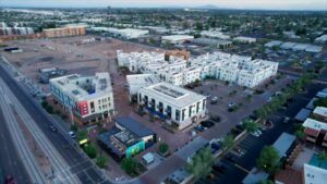 Video A new development in Arizona has shops, a restaurant, a farmer’s market and no cars.