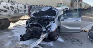 Mother, 2 children escape serious injury in train collision near Deweyville