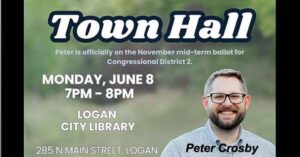 Democratic congressional candidate Peter Crosby to host forum at Logan Library on June 8