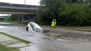 WATCH:  Sinkhole rescue in Norfolk, Virginia