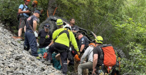 UTV rider hoisted to safety after 100-yard fall in Providence Canyon