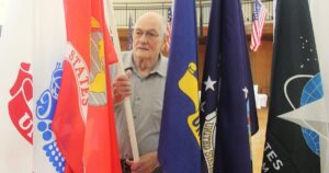 Grand Old Flag Historic dispaly up at Elite Hall