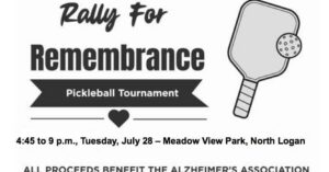 Pickleball tourney to benefit the Alzheimer's Association slated July 28 in North Logan