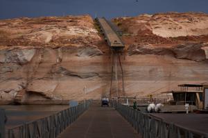 As Lake Powell shrinks, marinas are having to adapt to dwindling water levels