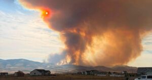 Johnson Canyon Fire grows to 1,600 acres, threatening structures near Portage