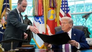 Trump announces staff secretary Will Scharf will be his new White House counsel