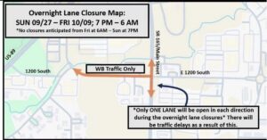 Providence officials warn motorists of nightly lane closure on State Road 165 through Oct. 9