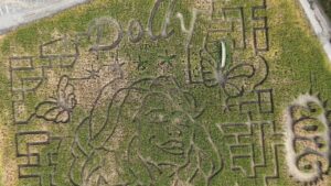 WATCH:  American farms honor Dolly Parton with themed corn maze