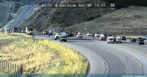 Crash involving semi-tanker closes southbound U.S. 89/91 in Sardine Canyon