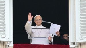 Pope Leo leads prayer at Vatican on Sunday following discharge from hospital